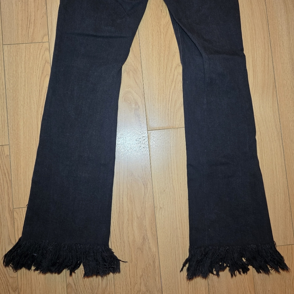 Bianco Elena Flare Jeans With Hem Detail- 29 - Picture 8 of 10